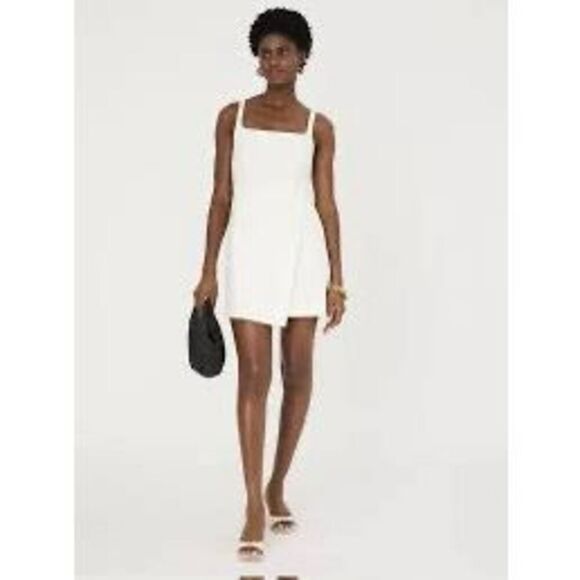 NWT French Connection White Whisper Back-Cutout Dress. Size 14 - Picture 5 of 14